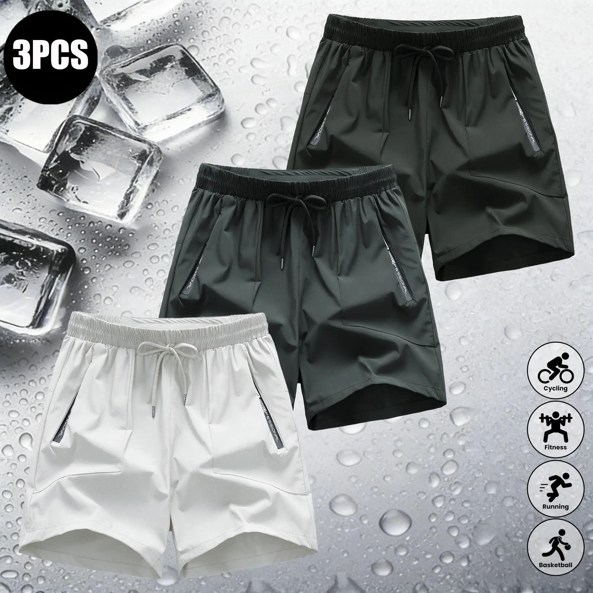 Dark gray + army gray + white