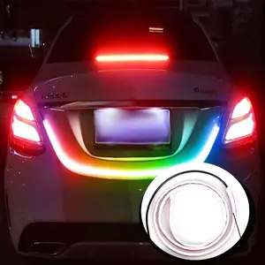 Car Rear Tail Light, 1 Count 12V Car Rear Tail Light, Reverse Warning LED Light Strip, Automatic Brake Follow Turn Signal Light