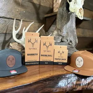 European Skull Mount Hangers Trophy Buck: Deer, Raging Bull: Elk, and Mammoth: Steer/Bison/Moose (Raging Bull Black)