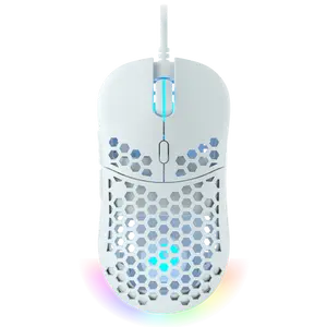 GHOST M1 UltraLight Gaming Mouse with Programmable RGB Lights Ergonomic Hexagon Design 10000 DPI Pixart 3389 Sensor for Mac & Windows