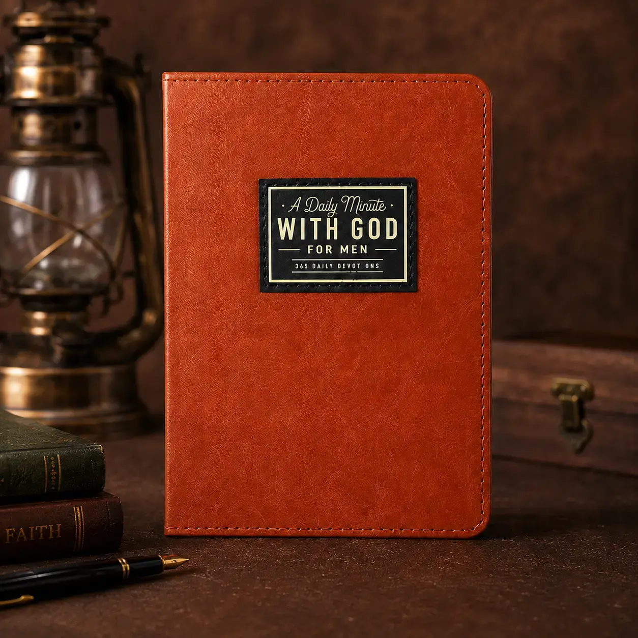 365 Days Men's Devotional Journal - 1 Minute with God Portable Daily Reflections Office Notebook, Office Stationery, Birthday Gifts for Him, Holiday Christmas New Year Gift, Self-Improvement Notebook,home essentials,back to school shopping