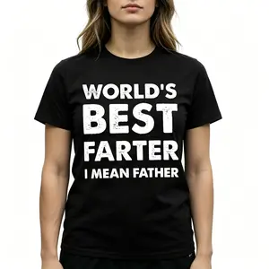 "Dad Joke Loaded" Funny Fatherhood Graphic Tee |   Hilarious Birthday Present From Daughter Son Family Humor Statement T-Shirt |   Men's Gifts Casual Streetwear Top