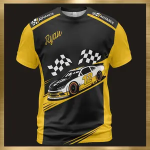 12 Racing T-Shirt - Perfect Gift for Ryan Blaney Fans, Race Day Apparel, Stock Car Tee, Mens or Womens Motorsports Shirt Fabric Menswear