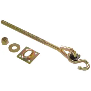 Hillman Group  Carded - Swing Hook Kit With Machine Bolt, Zinc & Yellow Dichromate