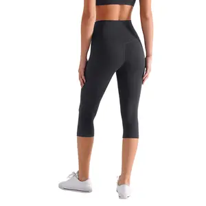 Three-point yoga pants for women, high-waisted, hip-lifting, elastic brushed fitness cycling pants, quick-drying sports tights
