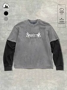 BLESSED Boxy Fit Graphic Tee | Vintage Washed Pink Heavyweight T-Shirt | American Retro Cross & Bible Back Print | Urban Streetwear Faith Based Top Style Vibe