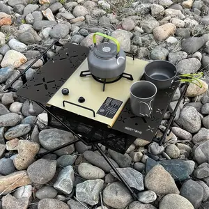 WEST TUNE Portable Camping Table, Beach Table with Storage and Carrying Bag, Folding IGT Table, Ultralight Aluminum Compact Camp Table for Camping Beach Picnic
