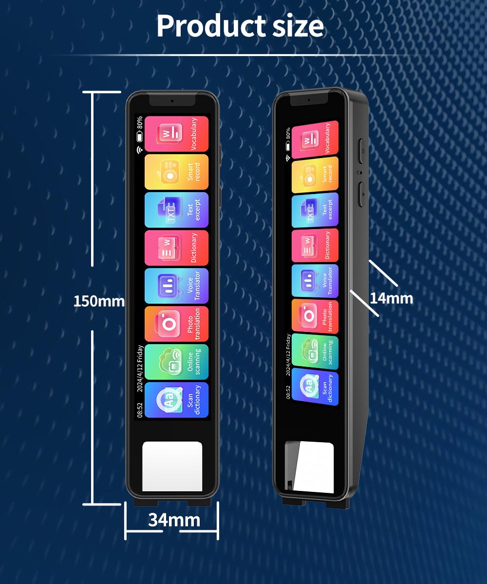Smart OCR Scan Translator Pen, Dictionary Pen-Real-time Voice translator,suitable for language learning,travel and business