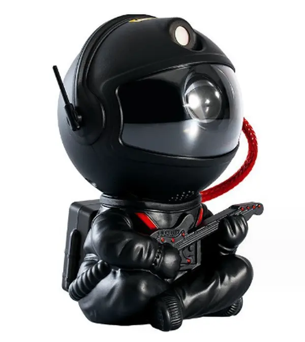 Starry sky projector galaxy night light Astronaut light projector, black guitar
