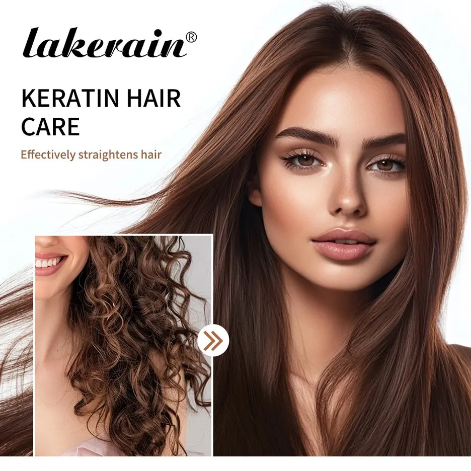 100ML Keratin Straightening Lotion, Smooth Hair Treatment, Home Use, Gentle on Hair, Keratin Correction Cream, Soft and Silky Finish