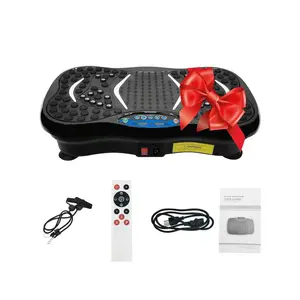 Vibration Platform, 4D Vibration Plate With Dual Resistance Bands, Total Body Shaker Workout Machine, Fat Burner Stand Shake Board, Exercise Machine At Home Bedroom For Fitness, Toning, Sculpting & Recovery