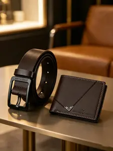 Men's Fashion Casual Classic Belt Set, Includes Belt & Wallet, Perfect Gift for Father's Day, Thanksgiving, Christmas, Birthday