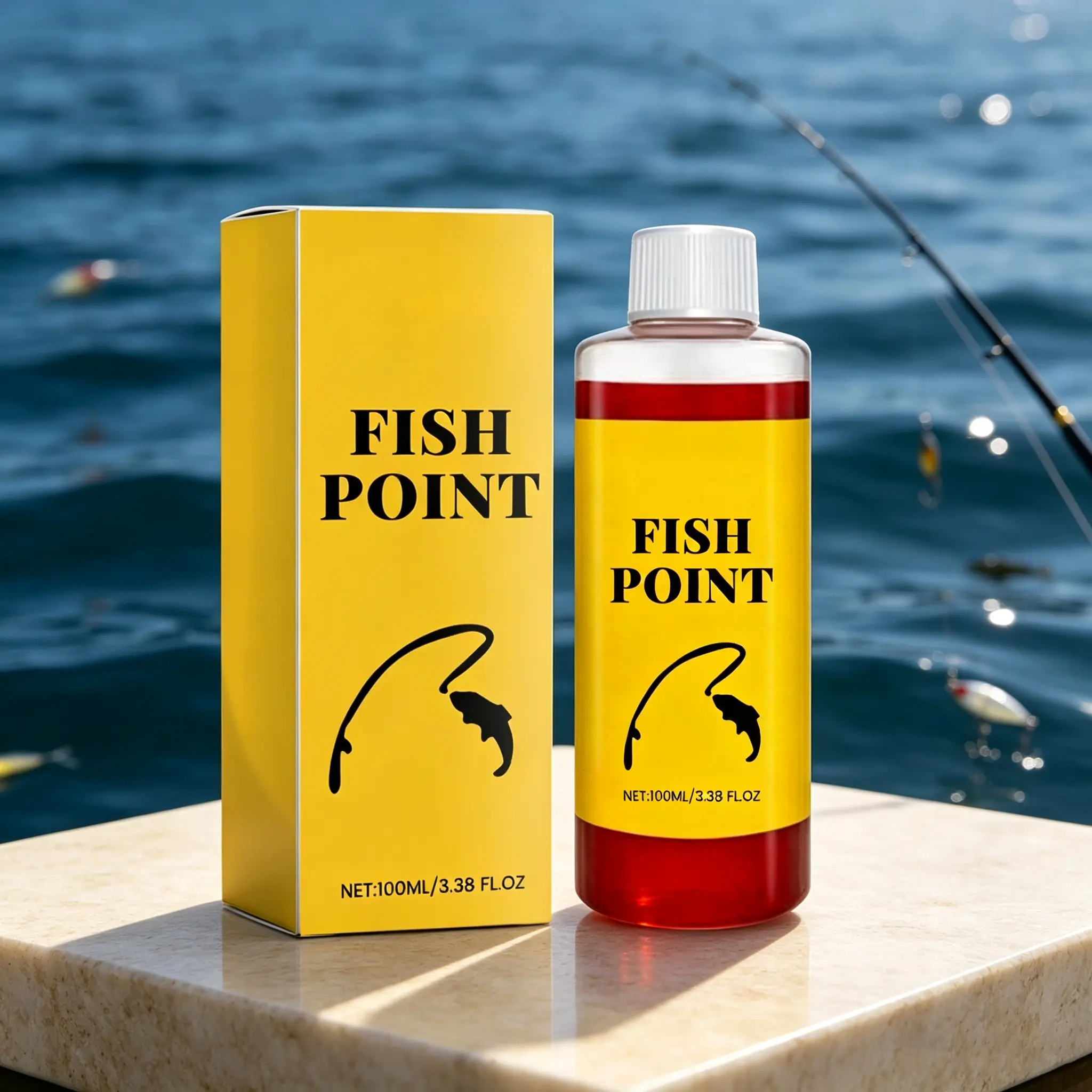 Bloodworm Fishing Attractant Liquid, Concentrated Bait Additive for Carp, Catfish & Freshwater Fishing, Easy Mix Fishing Bait Enhancer