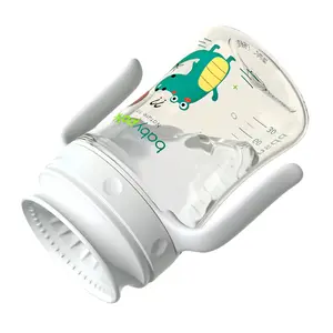 Babypark 360 Degree Children's Training Cup with Handle 8 Ounces Tritan Material Sippy Cup for Babies Over 1 Year Old Prevents Spills Safety Practical