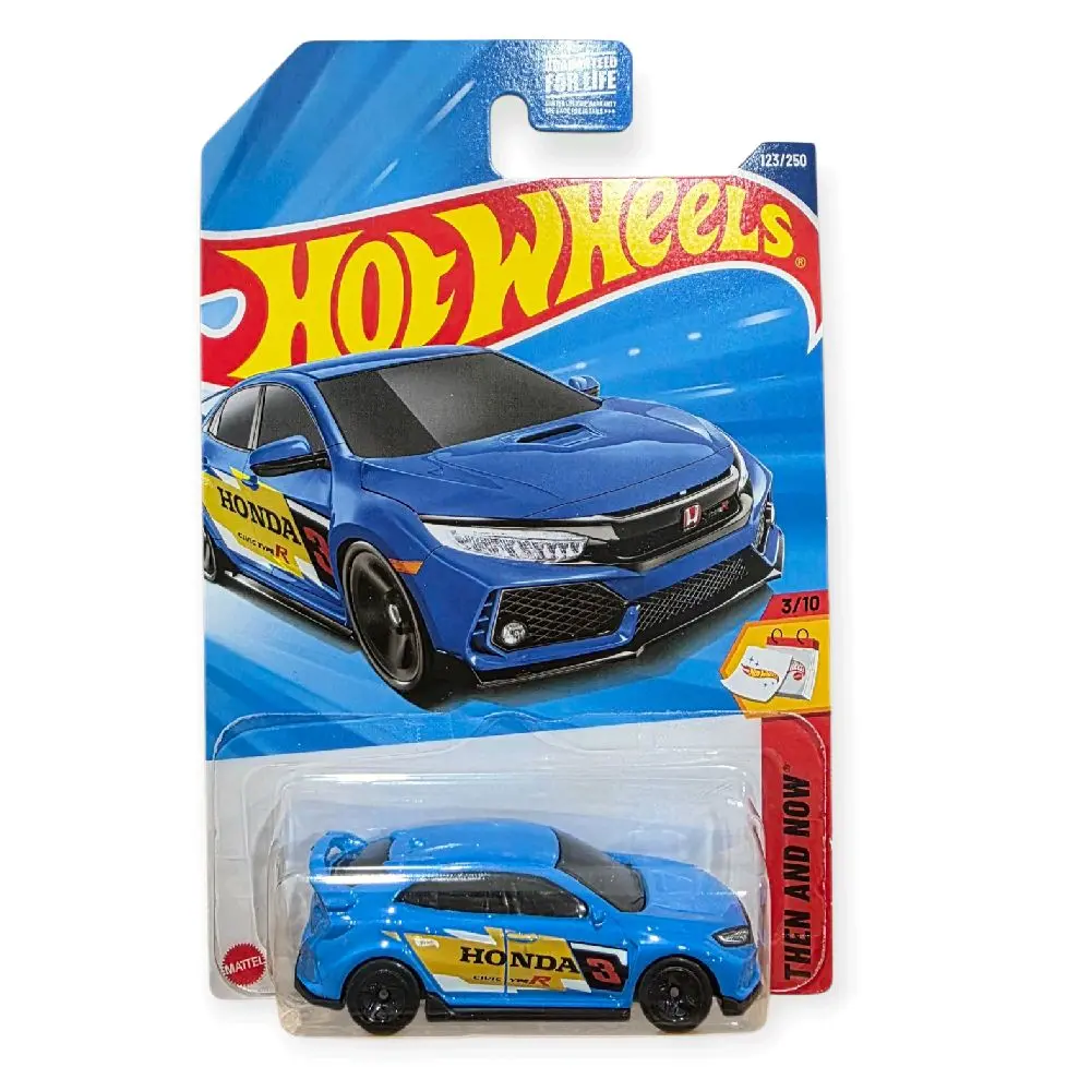 Hot Wheels Honda Civic Type R (Blue) – Then and Now Series 3/10 Diecast Collectible