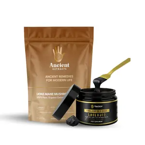 Shilajit and Lions Mane Mushroom Extract Bundle - Organic - 100 Days Supply Of Shilajit - 60 days Supply Of Lions Mane Natural Dietary Supplement