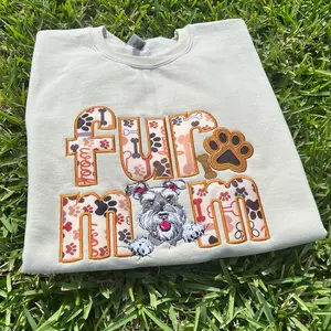 Gildan Custom Embroidered fur mom dog faces