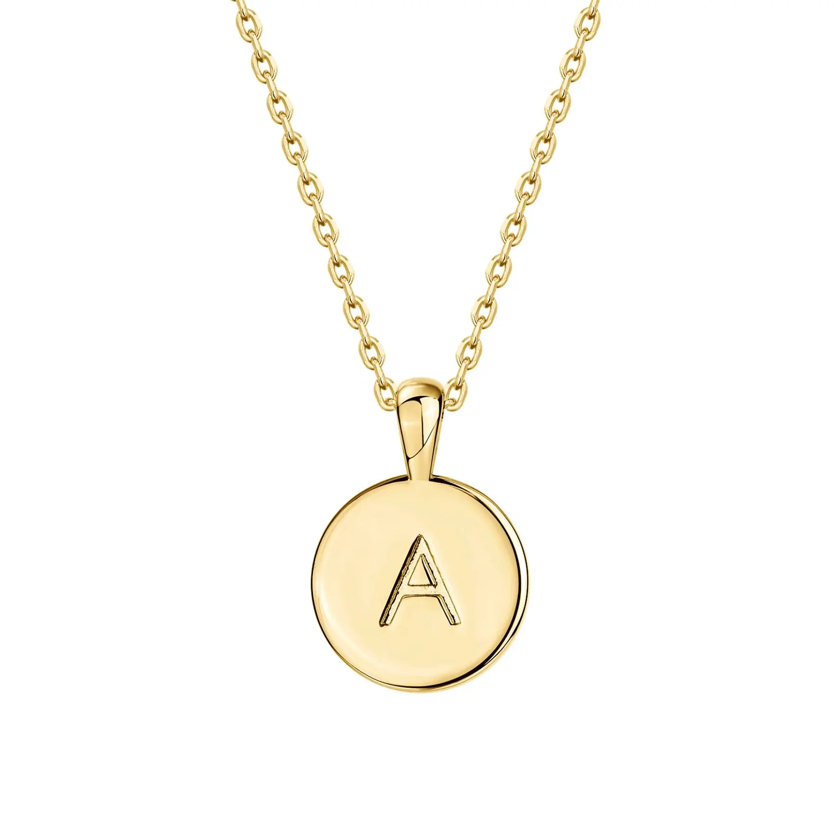 PAVOI 14K Gold Plated Initial Letter Pendant Necklace for Women PAVOI 14K Gold Plated Initial Letter Pendant Necklace for Women