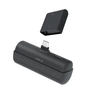 iWALK Small Portable Charger 13500mAh, USB-C Power Bank with Charging Case Type C in & Out Port Battery Pack for iPhone 16/15 16 Plus 16 Pro Max iPad Airpods Samsung S25 S24 S23 Google Pixel, White Travel Gadgets Compact Cable Smartphone