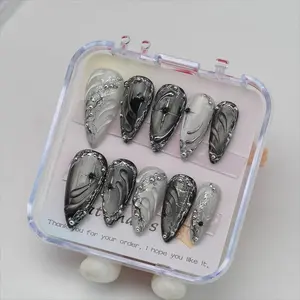 Handmade Gel Press On Nails: Custom Faux Acrylic Nails