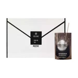 Positive Hotel Mediterranean Coffee Master Freeze-Dried Instant Black Coffee - Medium Roast, Dark Chocolate Mood, 7 Bags (80.5g)