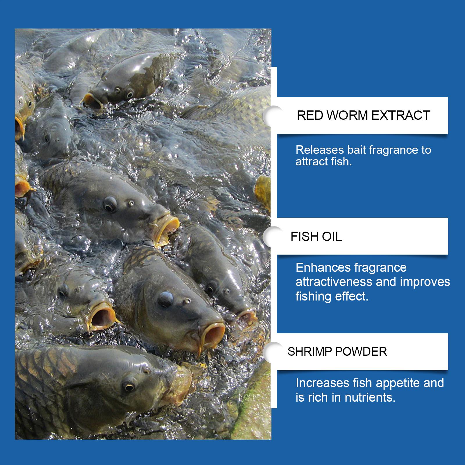 2PCS HozoneX Bloodworm Fishing Bait Attractant — Bloodworm Formula Feeding Stimulant Additive for Wild Fishing Fish Lure & Attractor