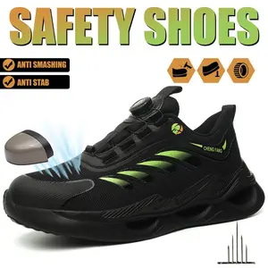 Men's Lace-Up Anti-Smash Anti-Puncture Non-Slip Safety Shoes - Comfortable Labor Protection FootwearMen's Lace-Up Anti-Smash Anti-Puncture Non-Slip Safety Shoes - Comfortable Labor Protection Footwear