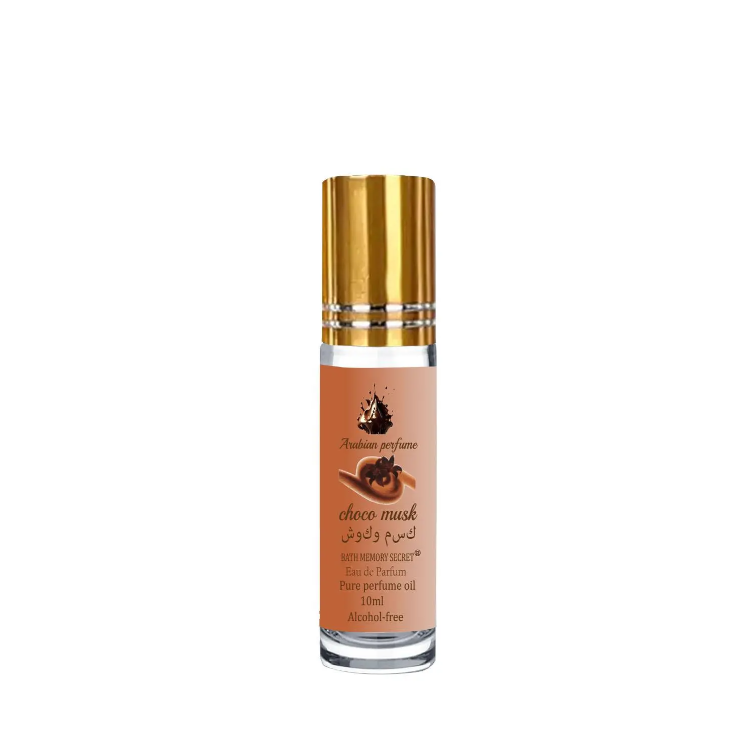Vanilla Chocolate Musk Roll-on Perfume Oil, Arabian Perfumes Scent, Long-lasting High Quality Fragrance for Women, Refreshing Perfume for Birthday Festival Gifts