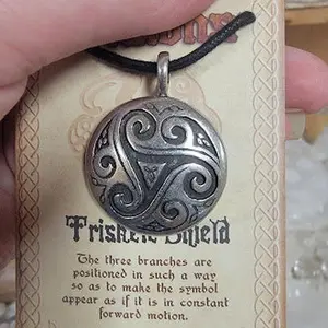 Celtic Visions Triskele Shield Carded Pendant