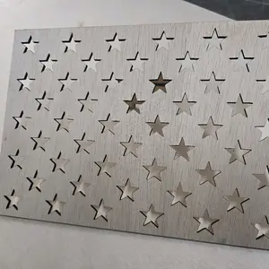 14in x 10in wood 50 star stencil
