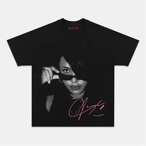 [Sale up To 40%] Aaliyah Big Face Tee - R&B Legend Cotton Shirt, Unisex Crewneck USA Made