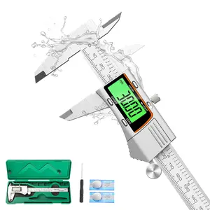 Digital Caliper 6 Inch 150mm Micrometer All Stainless Steel Electronic Diameter Measuring Tool With Large Lcd Screen For Household/jewelers/diy