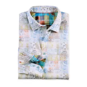 Robert Graham Long Sleeve Vista Muted Paisley Patch Shirt