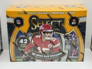 2025 Panini Select Football Mega Box - Factory Sealed - Find Black & Green Shock