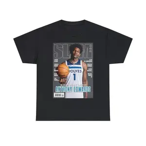 Anthony Edwards Minnesota Timberwolves Slam Cover Tee gift for fan, full size