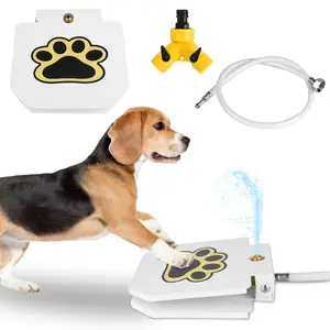 1 Piece Outdoor Dog Water Fountain, Step-Activated Sprinkler Pet Water Dispenser with Interactive Paw Pedal Valve for Pet Drinking Water Rechargeable Flexible Shaft Bat Dragon Plush Toy Chirping Flapping Bird Custom 3D Holographic Memorial Box Bungee