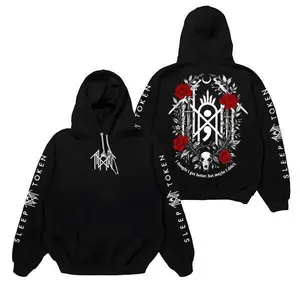 Sleep Token Flowers Red Logo Sweatshirt, Hoodie, Sleep Token Tour Tee, New Song Concert Tour, Gift for Fan, Even in Arcadia Band Merch, Metal Band Distro Graphic Tee
