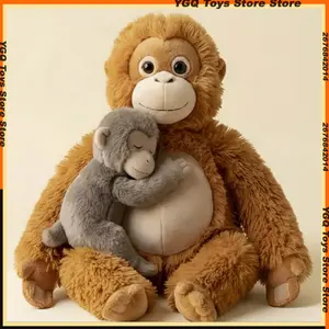 In Stock Punch Monkey Plush Doll Cute Anime Peripherals Toy Birthday Christmas Gift