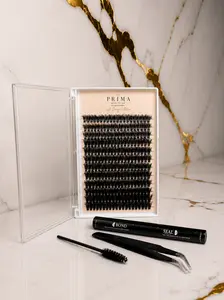 Prima Beauty Co. DIY Signature Lash Cluster Set D-Shaped Curl False Eyelash Kit