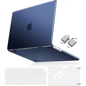 MOSISO Hard Case for MacBook Pro 14" 2025-2021 M4/M3/M2/M1 Ultra-Thin Protective Shell with Keyboard Skin, Screen Protector & USB-C Adapter Reinforced Corners Matte Finish