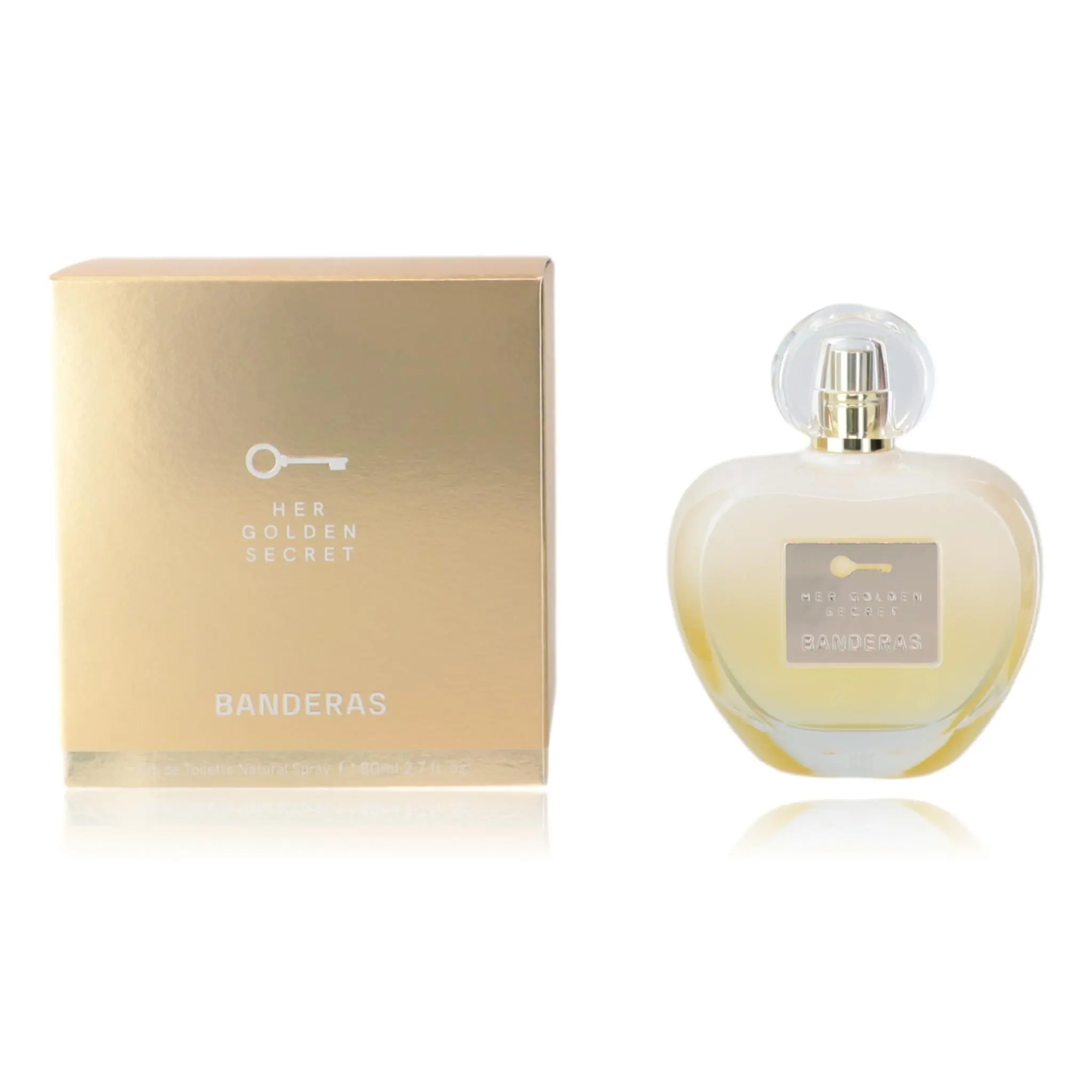 Her Golden Secret by Antonio Bandera, 2.7 oz EDT Spray for Women, Cedar, 2 To 2.9 Fl Oz, Citrus, Floral, Fruity, Musk, Vanilla, Scent Layering, Smelling Good