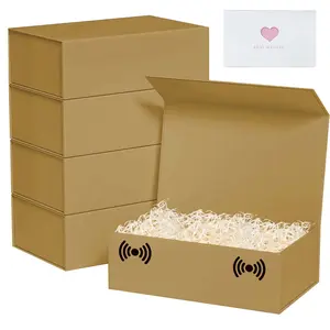 Gift Box 110.7'x7'x2.8' Gift Boxes with Lids, DIY Bridesmaid Proposal Box, Recyclable,Foldable Box for Wedding, Birthday Party