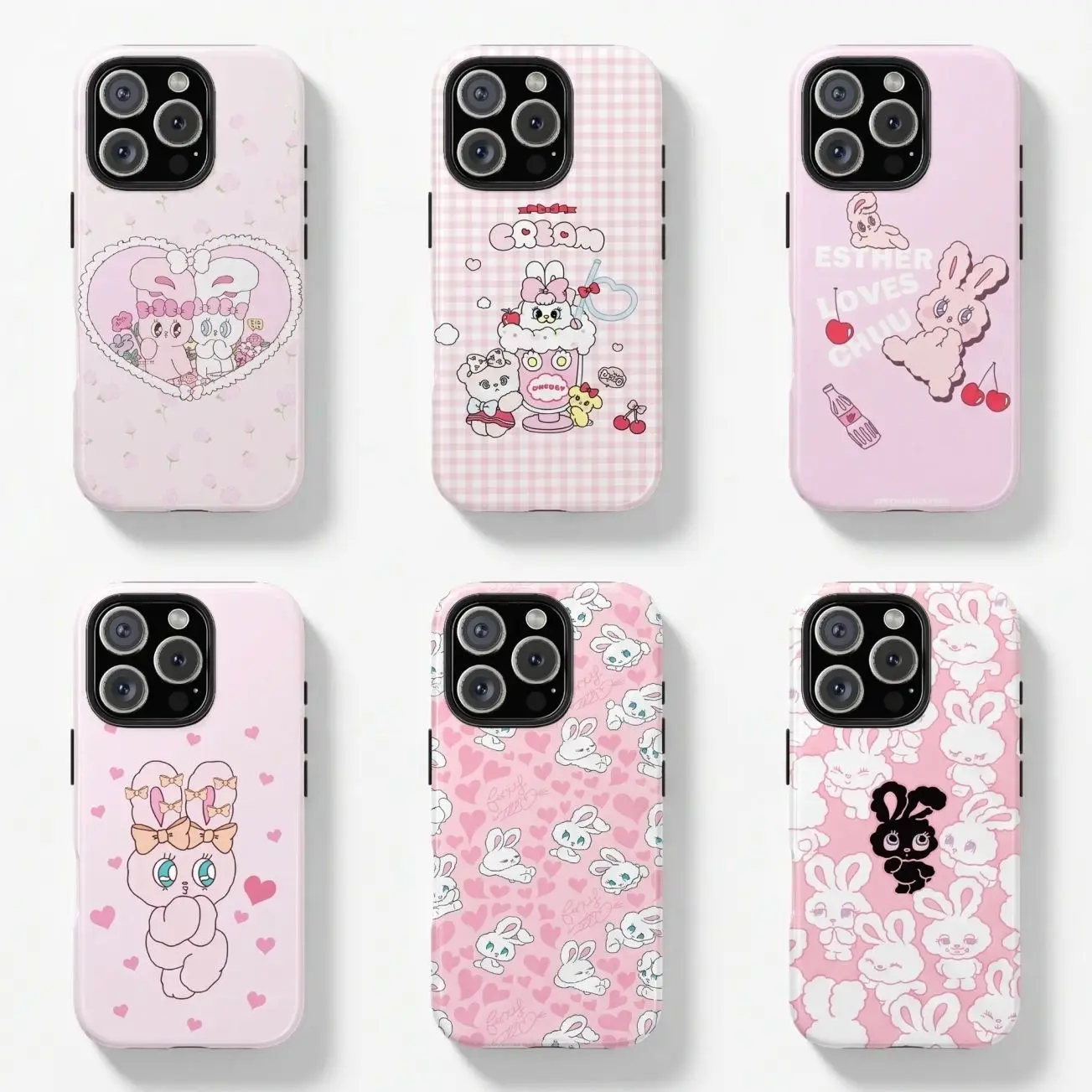 Cute Esther Bunny Character Compatible with iPhone 11, 12, 13, 14, 15, 16, 17 & more – check our available size