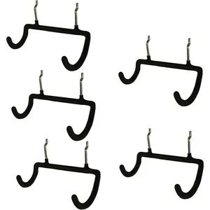 5PCS Pegboard Drill Holder with Double Hooks and Accessories Bag Practical Storage Organizer for Power Tools