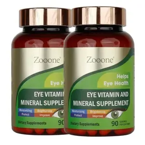 Lutein and Zeaxanthin Eye Vitamins with Vitamin C Vitamin E Zinc and Copper for Vision and Eye Health Support for Adults and Seniors 90 Capsules