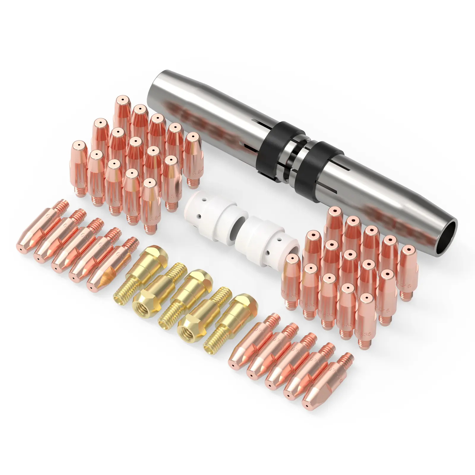 YESWELDER 24KD Binzel MIG Welding Gun Consumables Set - Welding Accessories for DP200, YWM-200, YWM-211P MIG Welders