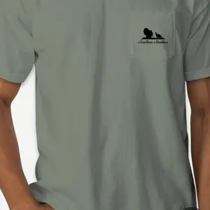 Turkey fan logo comfort color pocket tee