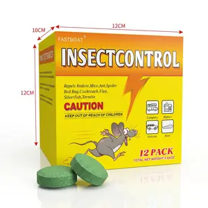 FASTBOAT Insect Control Pest Repellent, 12 Pack Rodent Mouse Ant Roach Spider Bed Bug Flea Termite Repeller, Indoor Outdoor Pest Control Repellent Pouches for Home House Car RV Boat Camping Use