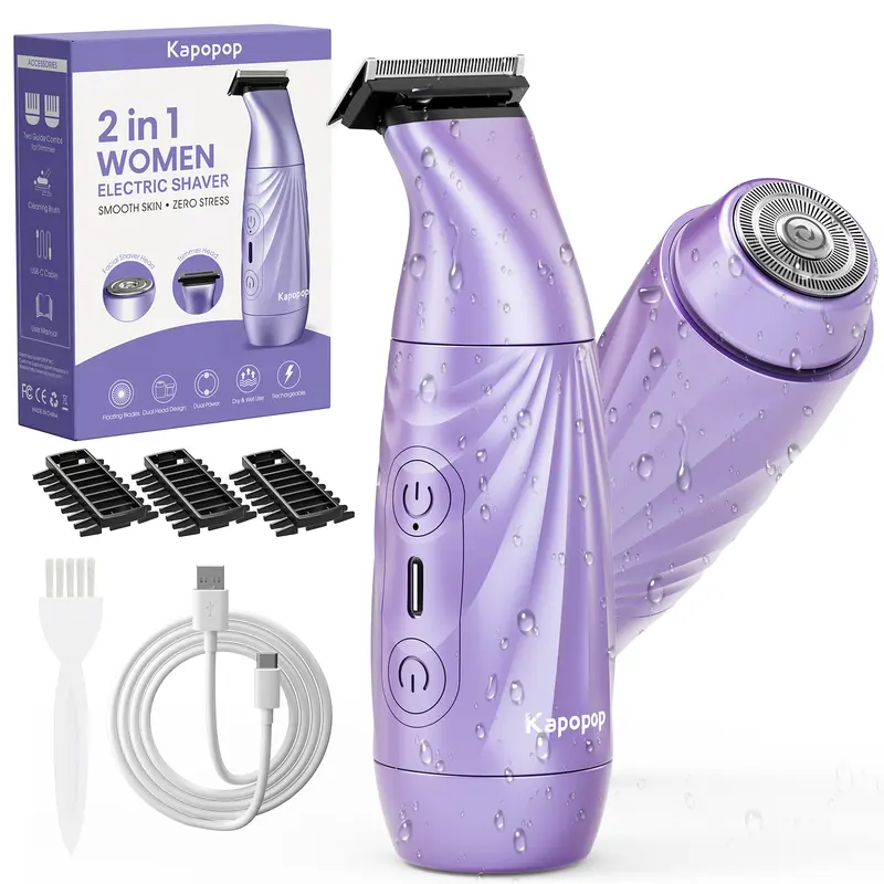 Electric Callus Remover & Hair Remover — Rechargeable, multi-speed, waterproof, and cordless design;