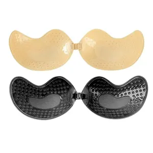 2 Pairs Pack Invisible Stick-On Lifting Bra, Mango Shaped Strapless Self-AdhesiveSlip-Proof Seamless Bra, Women's Lingerie & Underwear